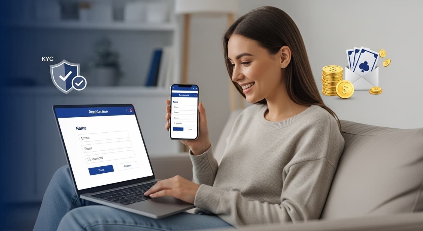 Slik registrerer du deg på et nettkasino: en trinn-for-trinn-veiledning image