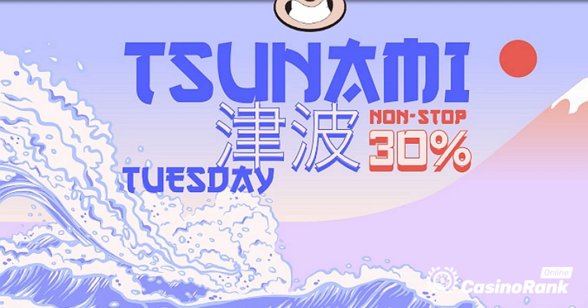 Utforsk Tsunami Tuesday Bonus på Banzai Slots Casino